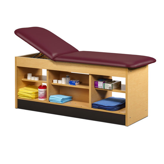 Clinton Industries - 98022-30 Cabinet Treatment Table w/ Adjustable Backrest & 6 Shelves. 72"L x 30"W - Clinton Industries product image