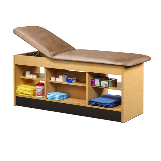 Clinton Industries - 98022-38 Cabinet Treatment Table w/ Adjustable Backrest & 6 Shelves. 78"L x 30"W - Clinton Industries product image