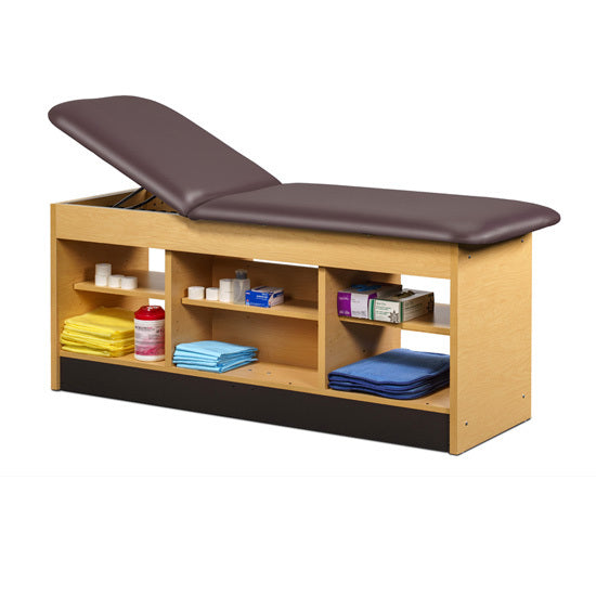 Clinton Industries - 98022-28 Cabinet Treatment Table w/ Adjustable Backrest & 6 Shelves. 78"L x 27"W - Clinton Industries product image