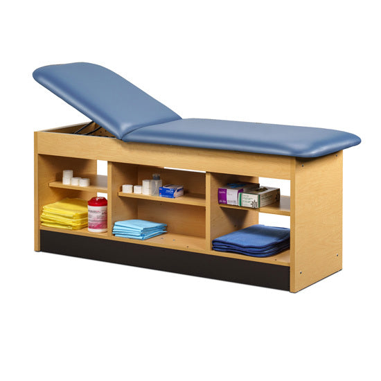 Clinton Industries - 98022-27 Cabinet Treatment Table w/ Adjustable Backrest & 6 Shelves. 72"L x 27"W - Clinton Industries product image