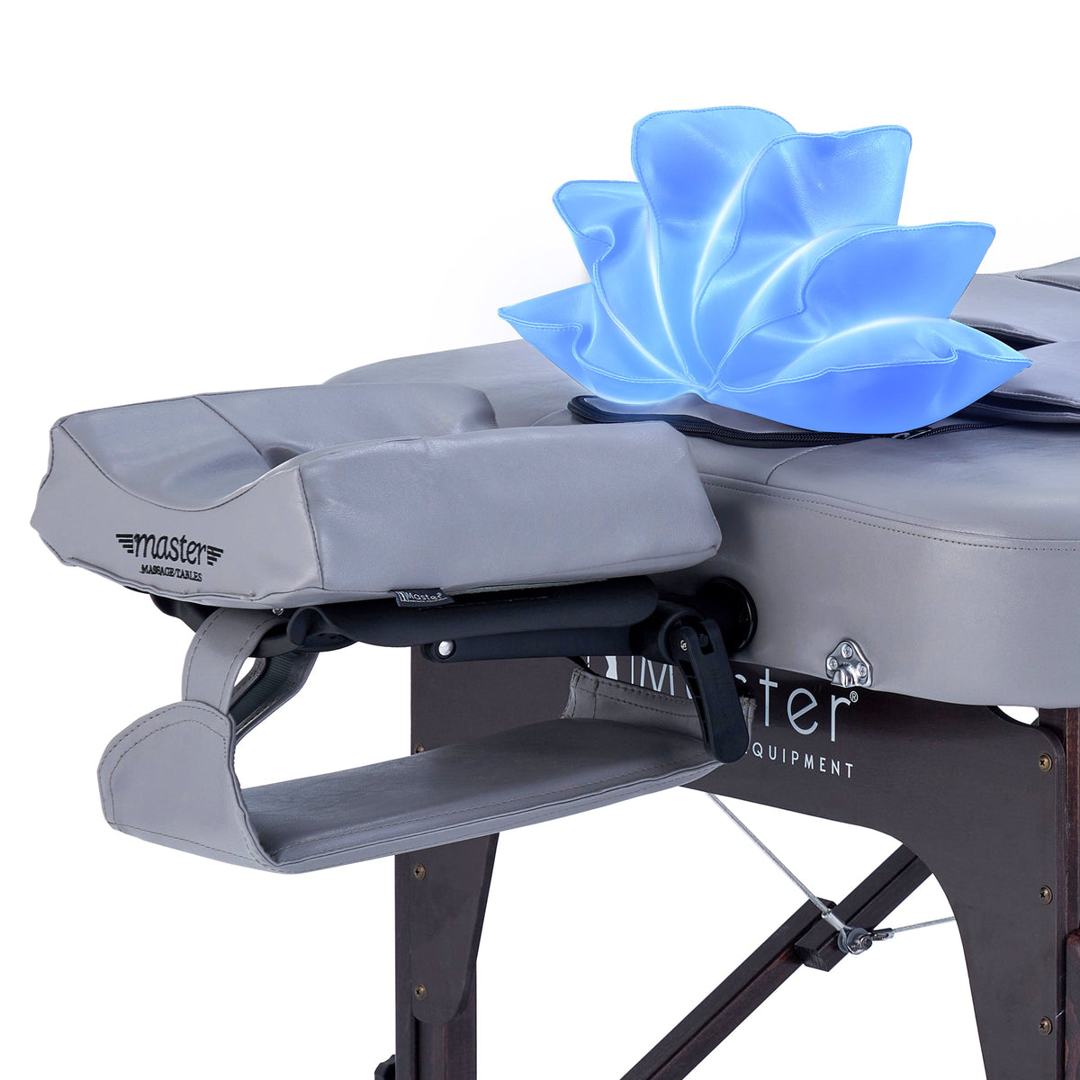 Master Massage - 30” Bristol Airwave Full Body Stretching Portable Massage Table with Reiki Panel and Airbags . 3D Lumbar Traction - Neck, Back, Waist, Hip Relaxation & Pain Relief for Professional& Home Use Chiropractic Table (Dove Grey)