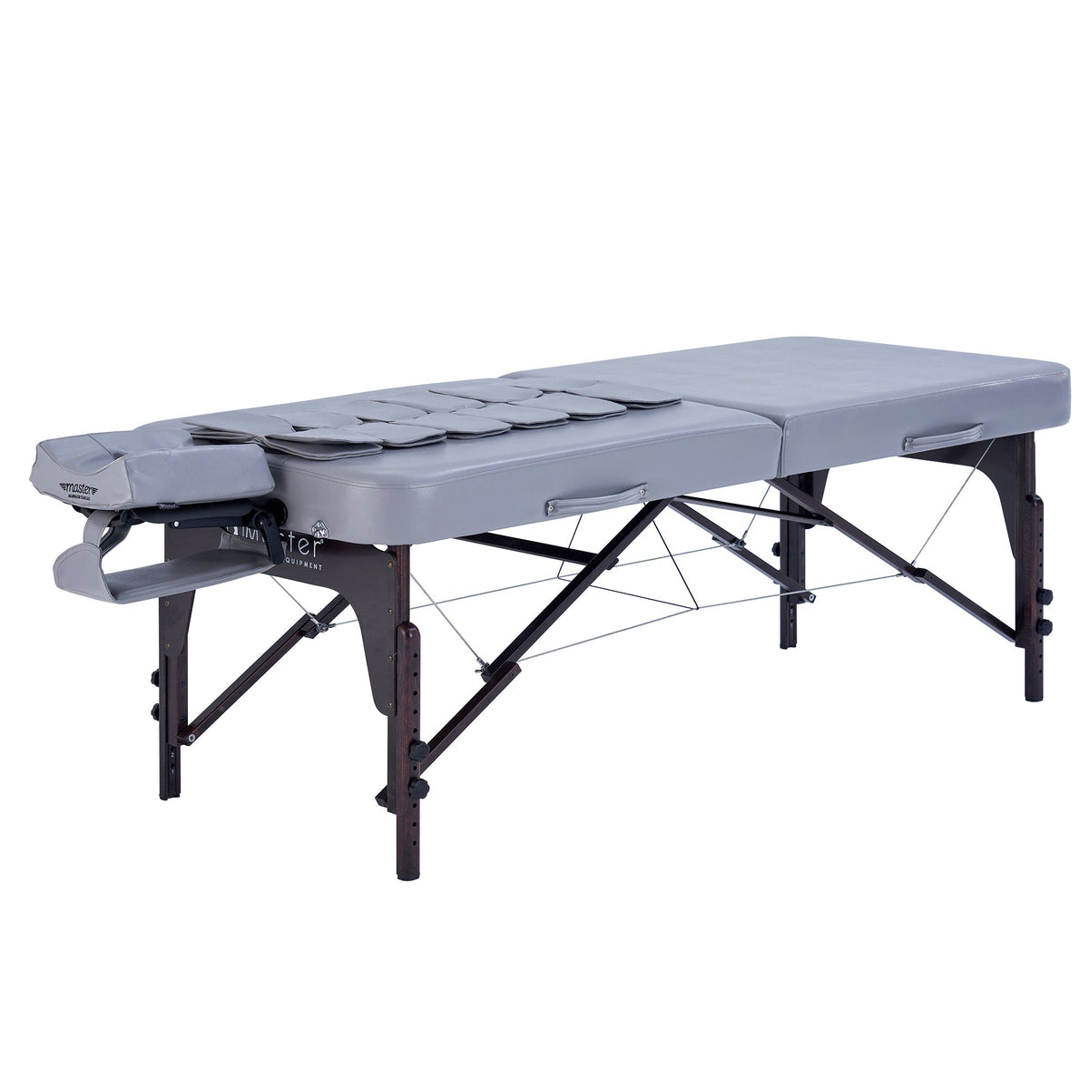 Master Massage - 30” Bristol Airwave Full Body Stretching Portable Massage Table with Reiki Panel and Airbags . 3D Lumbar Traction - Neck, Back, Waist, Hip Relaxation & Pain Relief for Professional& Home Use Chiropractic Table (Dove Grey)