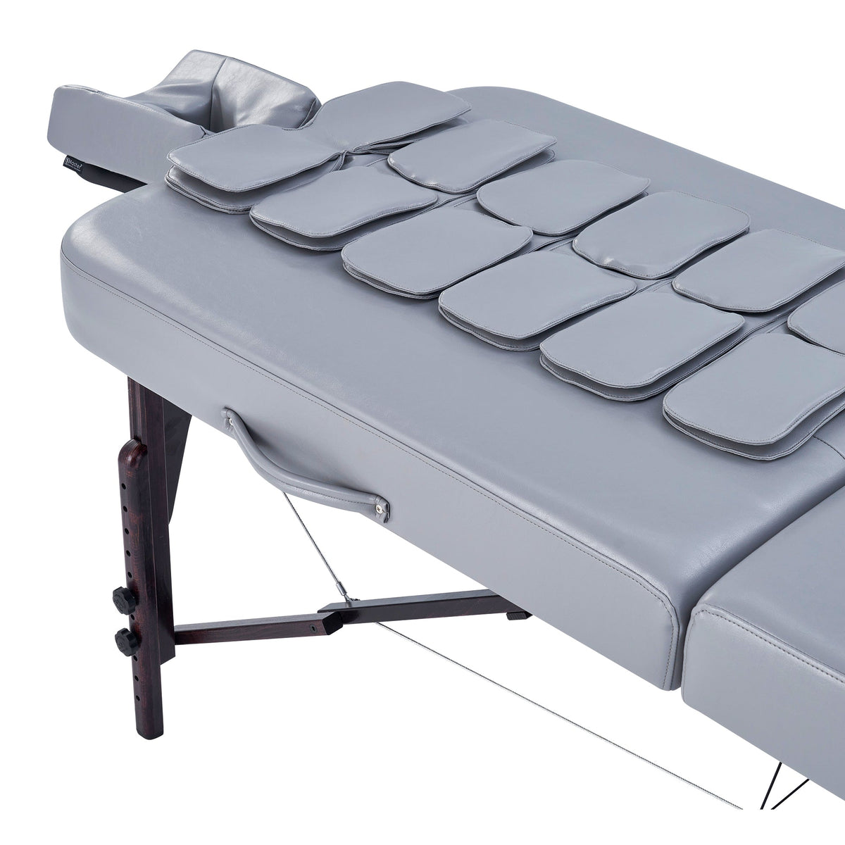 Master Massage - 30” Bristol Airwave Full Body Stretching Portable Massage Table with Reiki Panel and Airbags . 3D Lumbar Traction - Neck, Back, Waist, Hip Relaxation & Pain Relief for Professional& Home Use Chiropractic Table (Dove Grey)