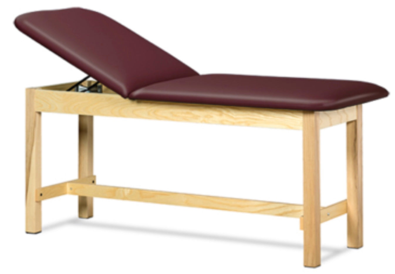 Clinton Industries - 1010-24 Classic Treatment Table w/ Adjustable Back. 72"L x 24"W. 400 lbs Capacity [Natural Finish] - product image 1