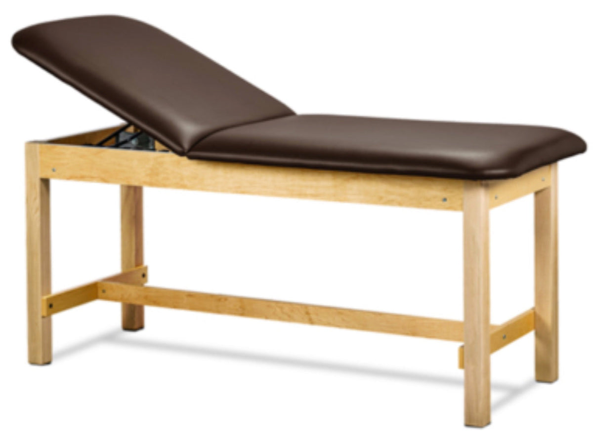 Clinton Industries - 1015-24 Classic Treatment Table w/ Adjustable Back. 72"L x 24"W. 500 lbs Capacity [Natural Finish] - product image 1