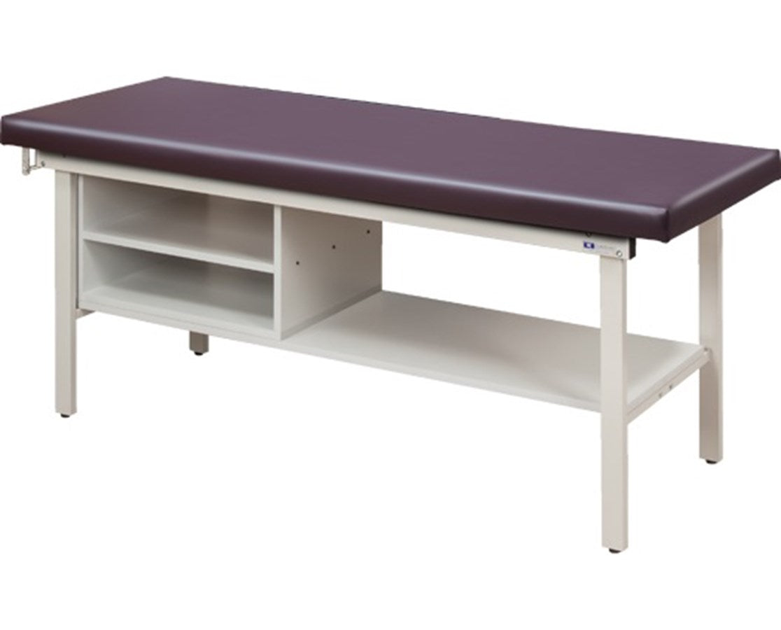 Clinton Industries - 3300 Alpha Treatment Table w/ Shelving & Flat Top - product image 1
