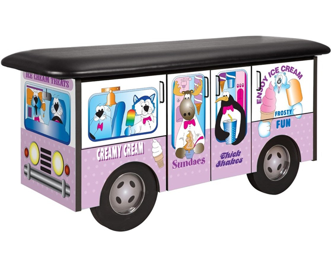 Clinton Industries - 7070 Pediatric Cabinet Treatment Table w/ Flat Top. Frosty Friends Ice Cream Truck - product image 1