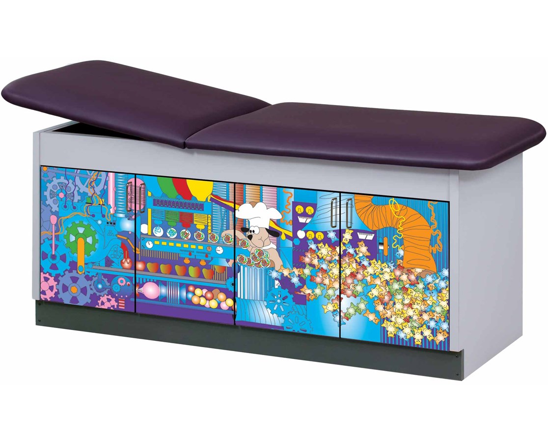 Clinton Industries - 7370-71 Pediatric Cabinet Treatment Table w/ Adjustable Back, Discover. Sweet Dreams - product image 1