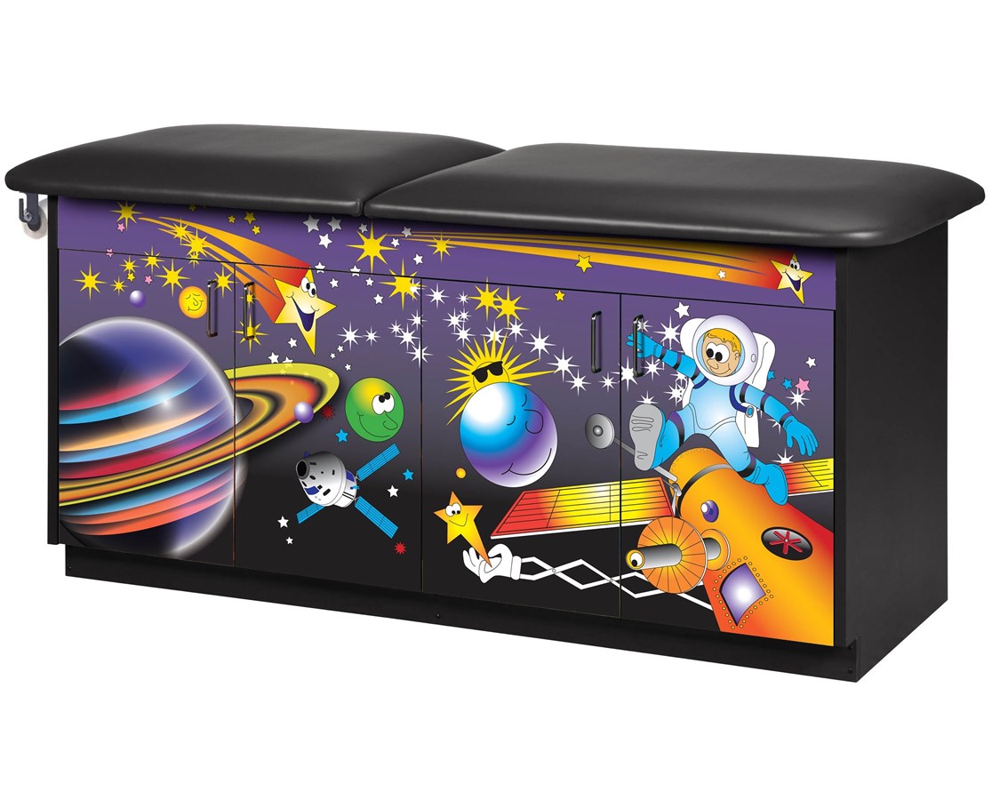 Clinton Industries - 7935 Pediatric Cabinet Treatment Table w/ Adjustable Backrest. Imagination, Space Place - product image 1