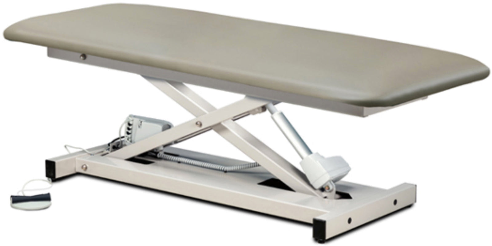 Clinton Industries - 80199 Power Hi-Lo Exam Table. Open Base w/ Flat Top. 600 lbs Capacity, Bariatric. 30"W - product image 1