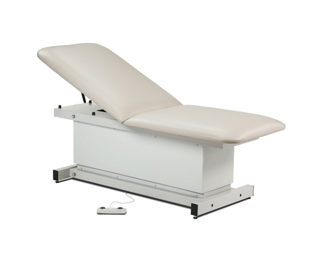 Clinton Industries - 81299 Power Hi-Lo Exam Table. Shrouded Base w/ Adjustable Back. 600lbs Capacity, Bariatric. 30"W - product image 2