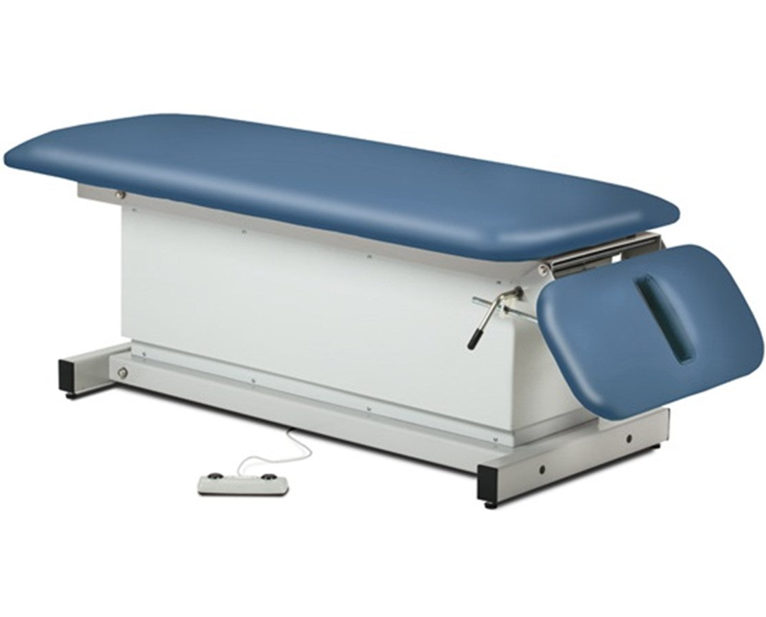 Clinton Industries - 81220 Power Hi-Lo Space Saver Exam Table w/ Flat Top, Shrouded Base & Drop Section, 500 lbs Capacity - product image 1