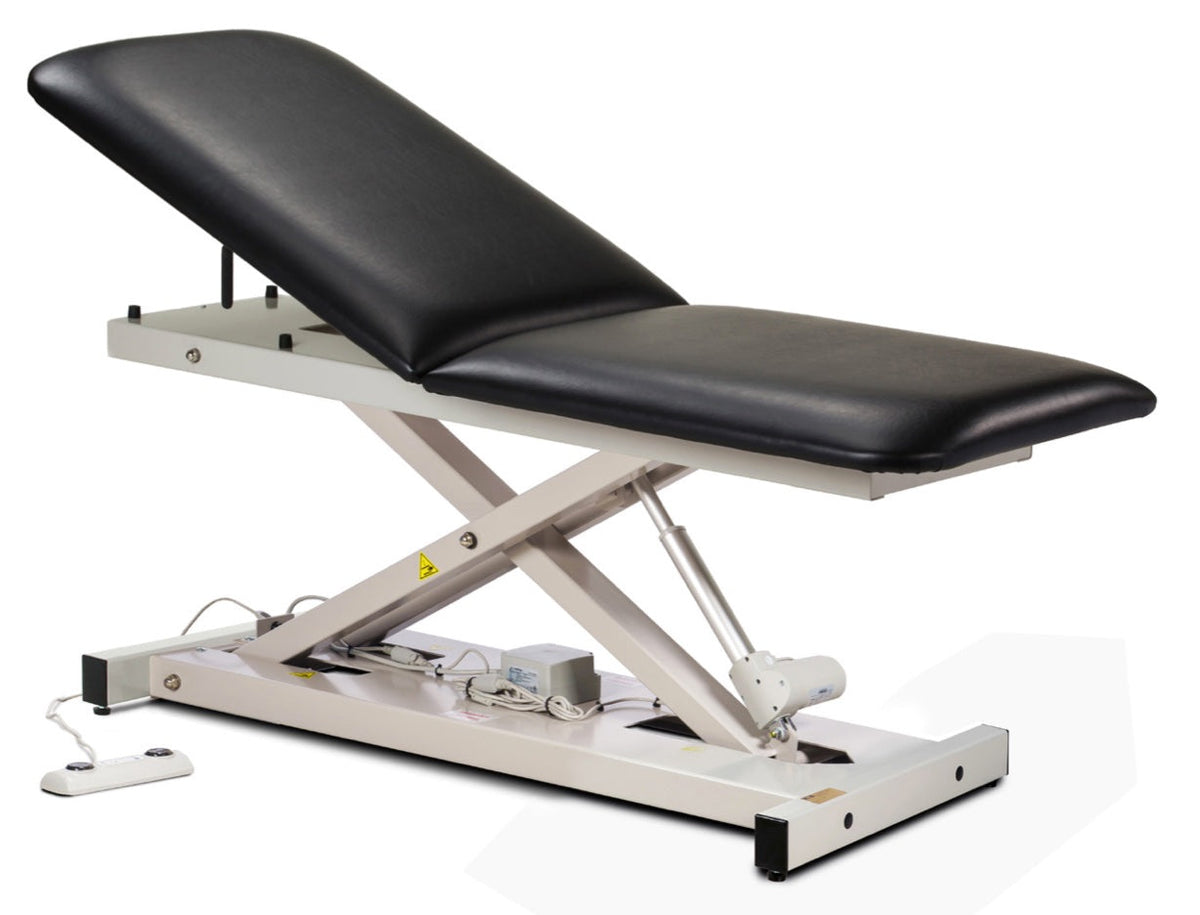 Clinton Industries - 82200 Power Hi-Lo Exam Table. Open Base w/ Adjustable Back. 400 lbs Capacity. 27"W - product image 1
