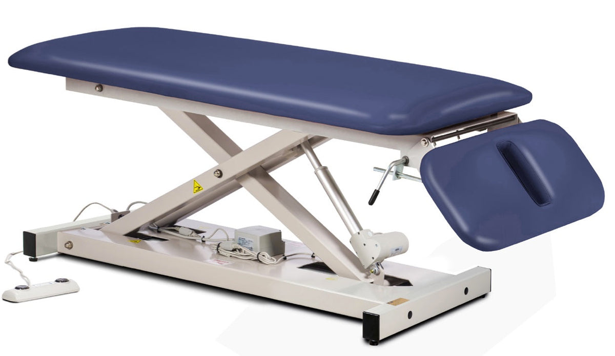 Clinton Industries - 82240 Power Hi-Lo Exam Table. Open Base, Flat Top w/ Drop Section. 400 lbs Capacity - product image 1