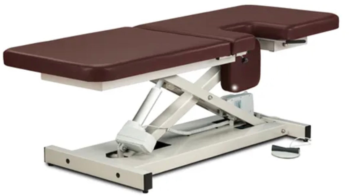 Clinton Industries - 85200 Power Hi-Lo Imaging Table. Open Base w/ Adjustable Back & Drop-Window - product image 2
