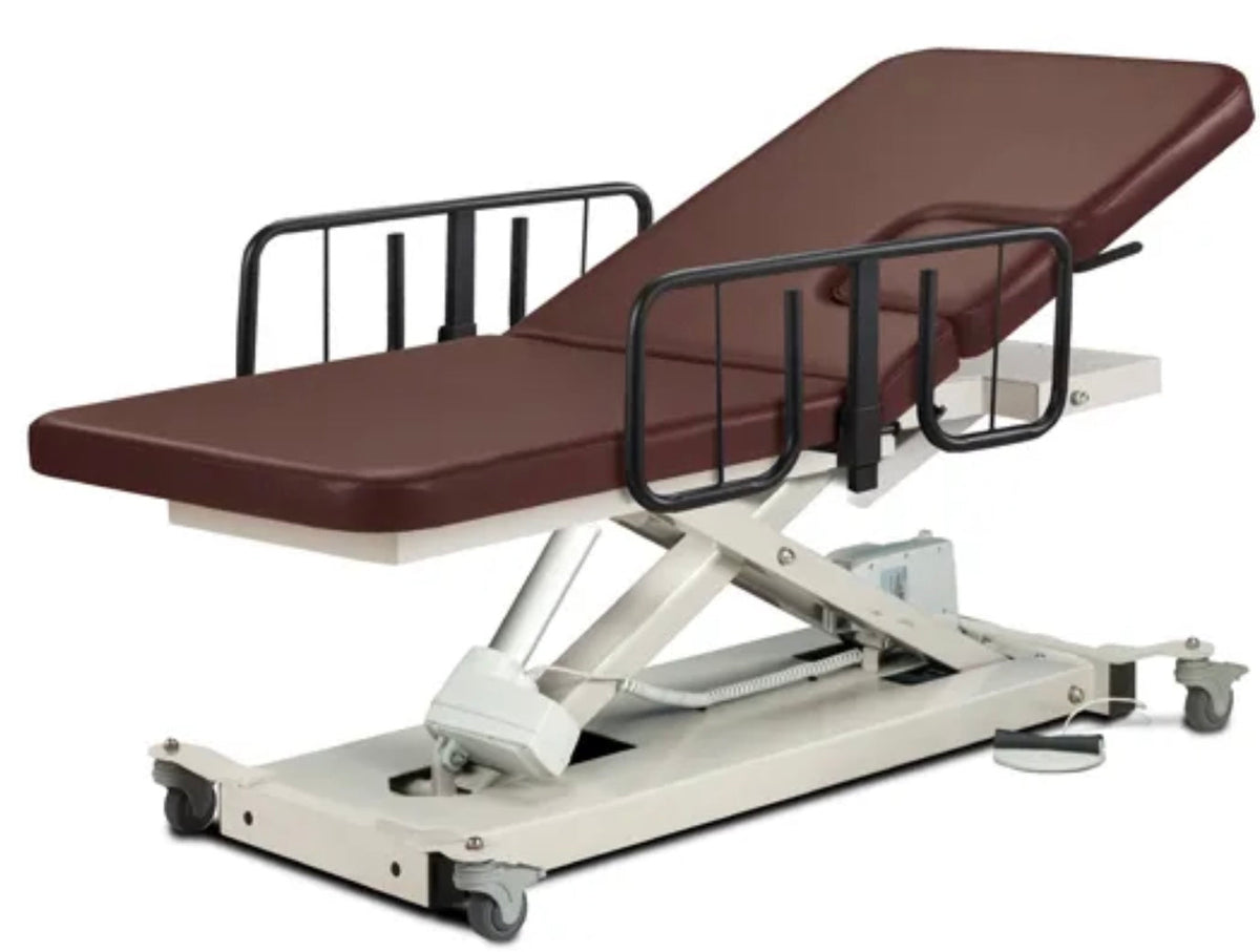 Clinton Industries - 85200 Power Hi-Lo Imaging Table. Open Base w/ Adjustable Back & Drop-Window - product image 3