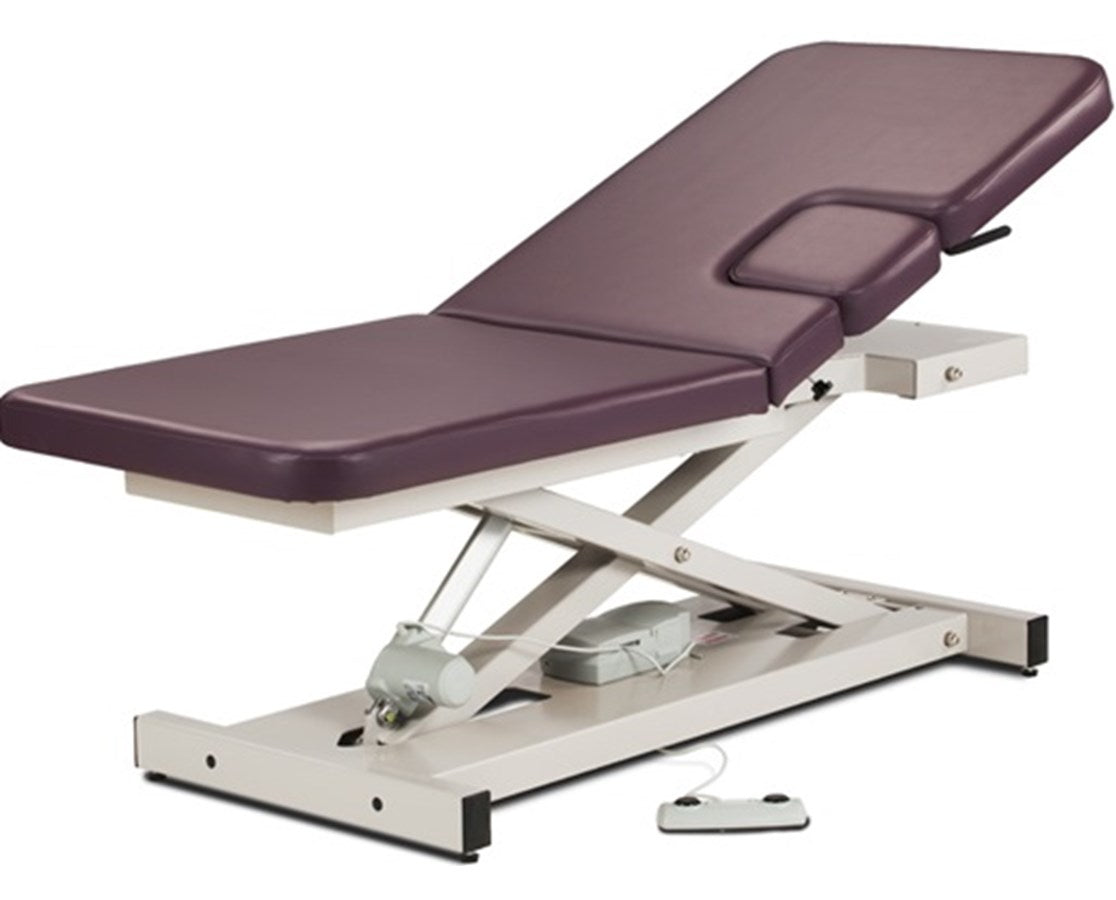 Clinton Industries - 85200 Power Hi-Lo Imaging Table. Open Base w/ Adjustable Back & Drop-Window - product image 1