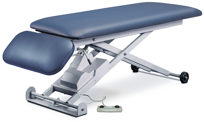 Clinton Industries - 86220 E-Series Power Hi-Lo Exam Table. Open Base, Flat Top w/ Drop Section - product image 1