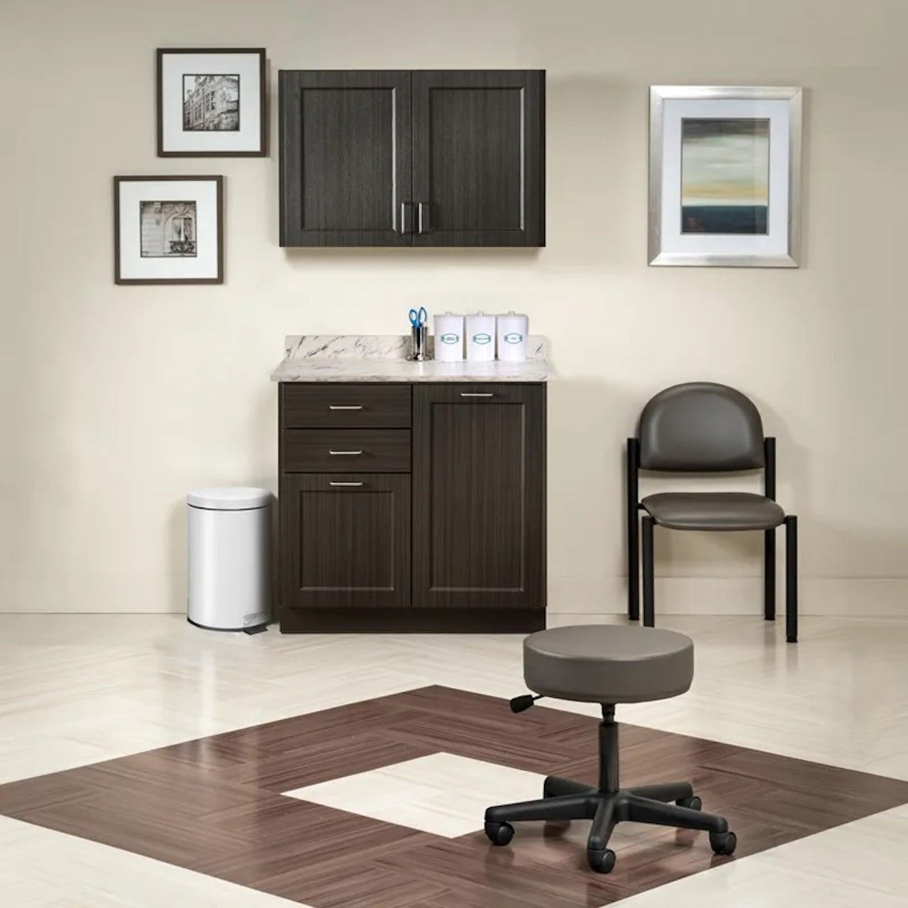 Clinton Industries - 8636-MW Furniture Package with 36"W Base & Wall Cabinets. Fashion Finish Ready Room My Way - product image 1