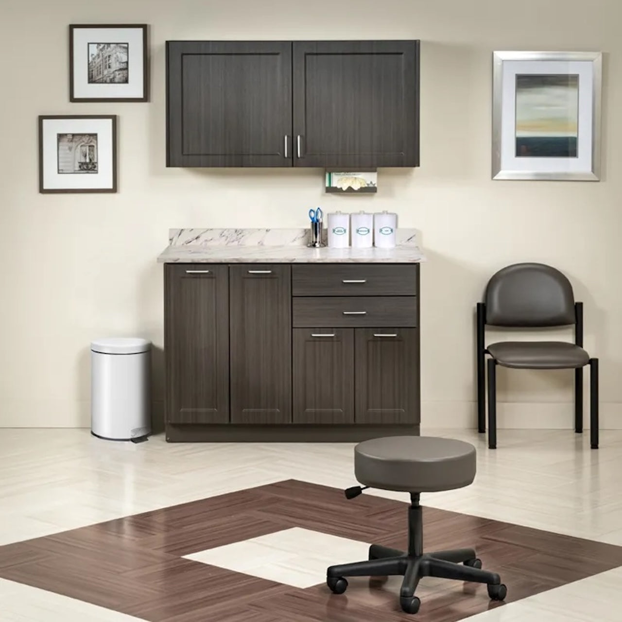 Clinton Industries - 8648-MW Furniture Package with 48"W Base & Wall Cabinets. Fashion Finish Ready Room My Way - product image 1