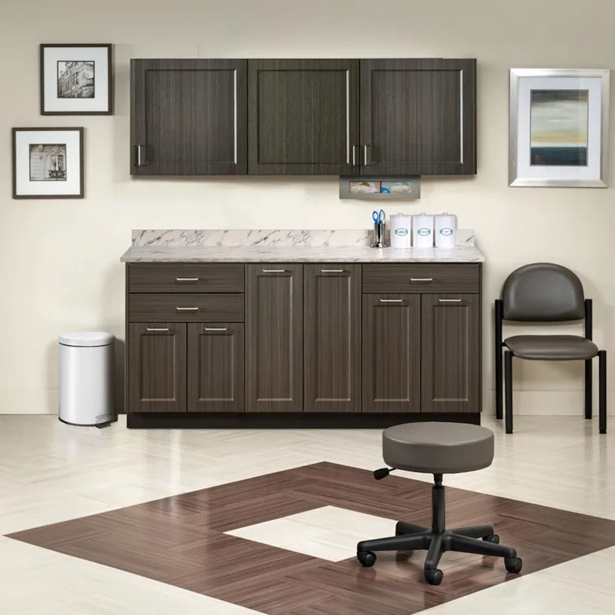 Clinton Industries - 8672-MW Furniture Package with 72"W Base & Wall Cabinets. Fashion Finish Ready Room My Way - product image 1