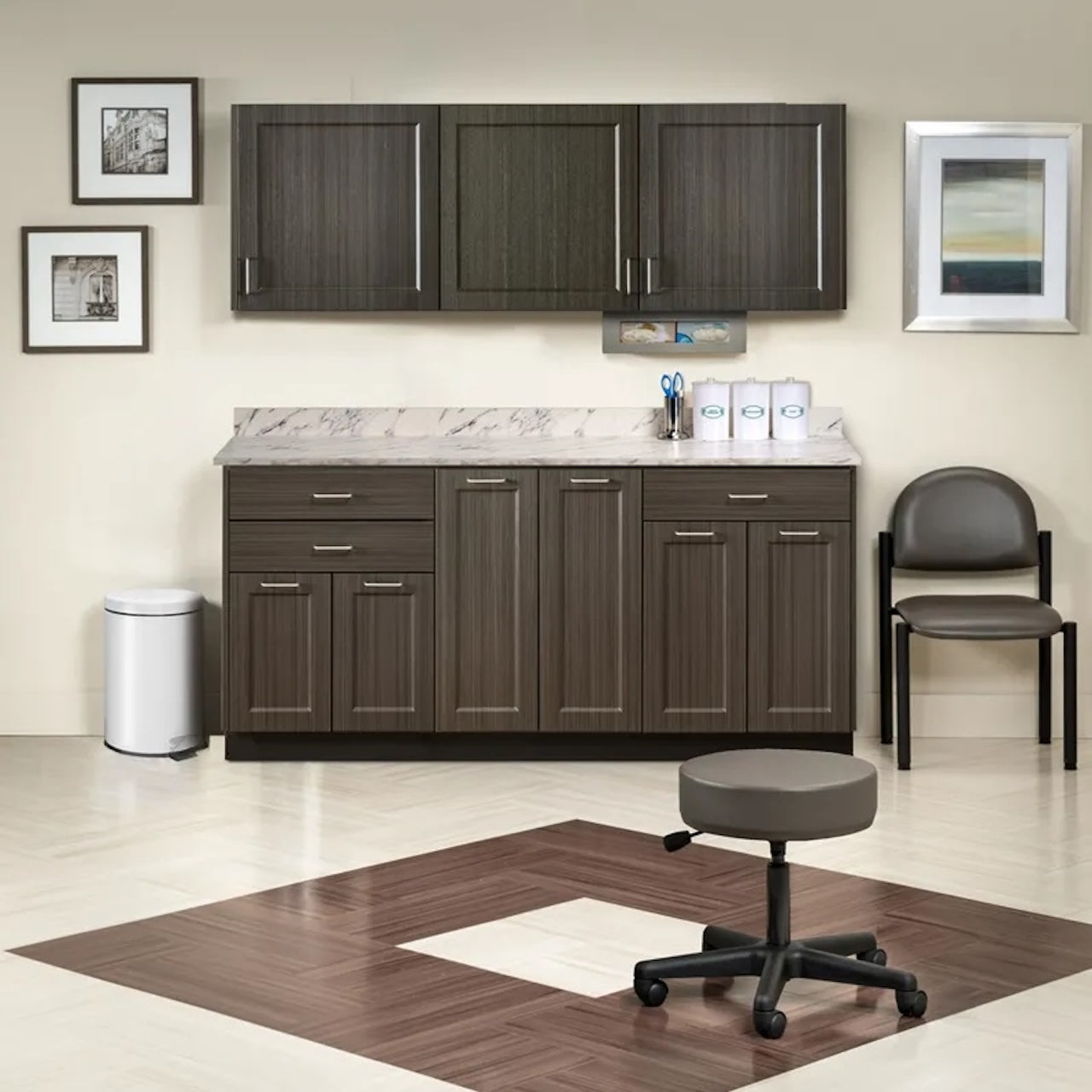 Clinton Industries - 8672-MW Furniture Package with 72"W Base & Wall Cabinets. Fashion Finish Ready Room My Way - product image 1