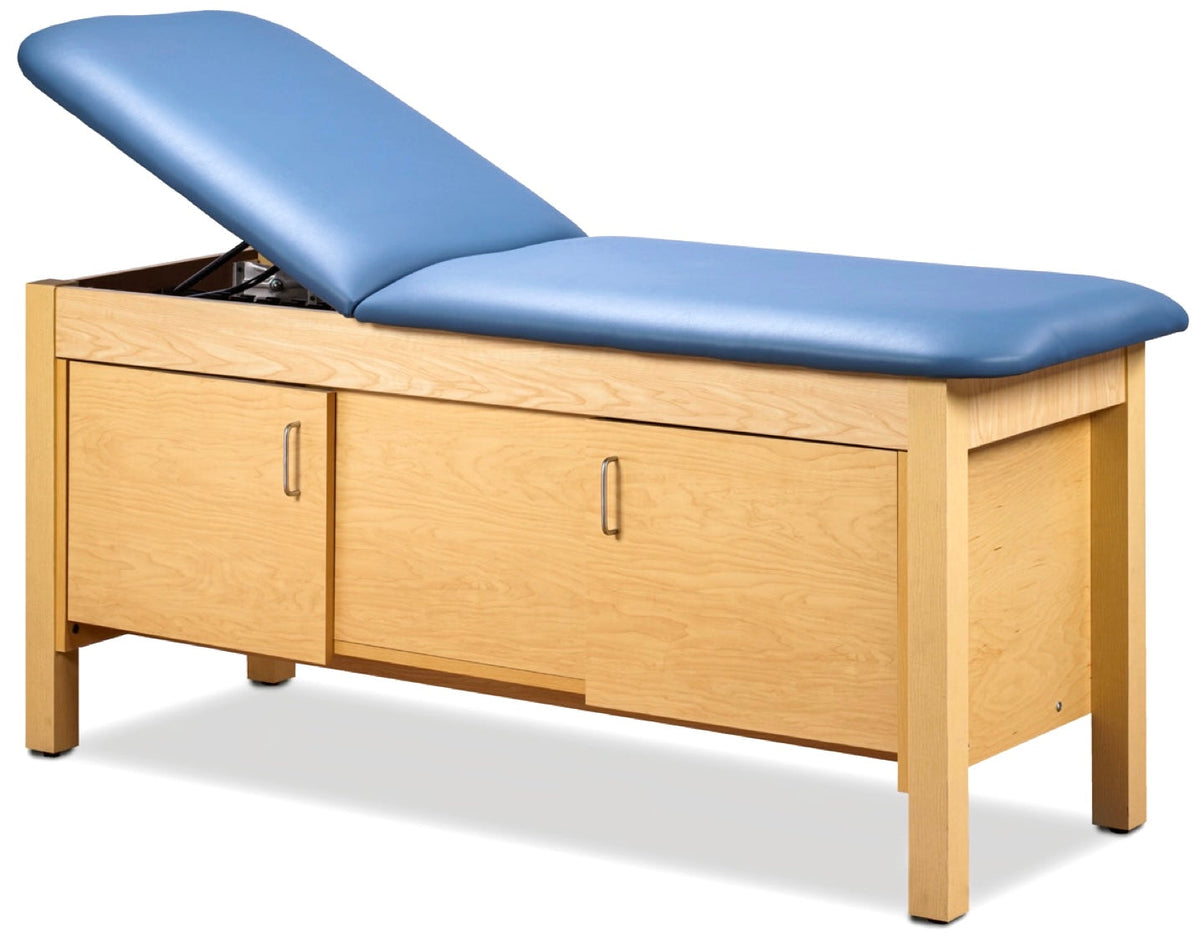 Clinton Industries - 9019-27 Cabinet Treatment Table w/ Adjustable Back & Standard Doors. 72L" x 27"W - product image 1