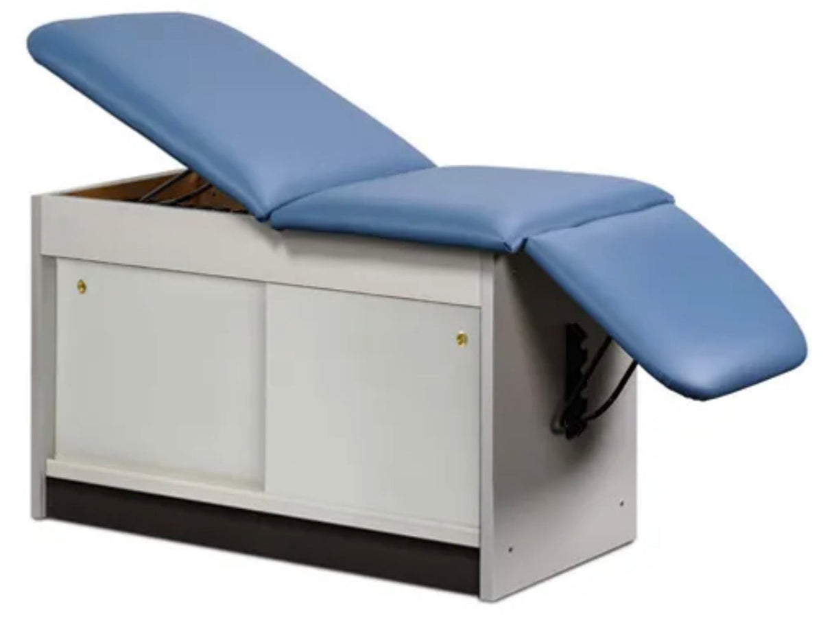 Clinton Industries - 91004-27 Cabinet Exam Table w/ Adjustable Back, Drop Section & Sliding Doors. Space Saver - product image 2