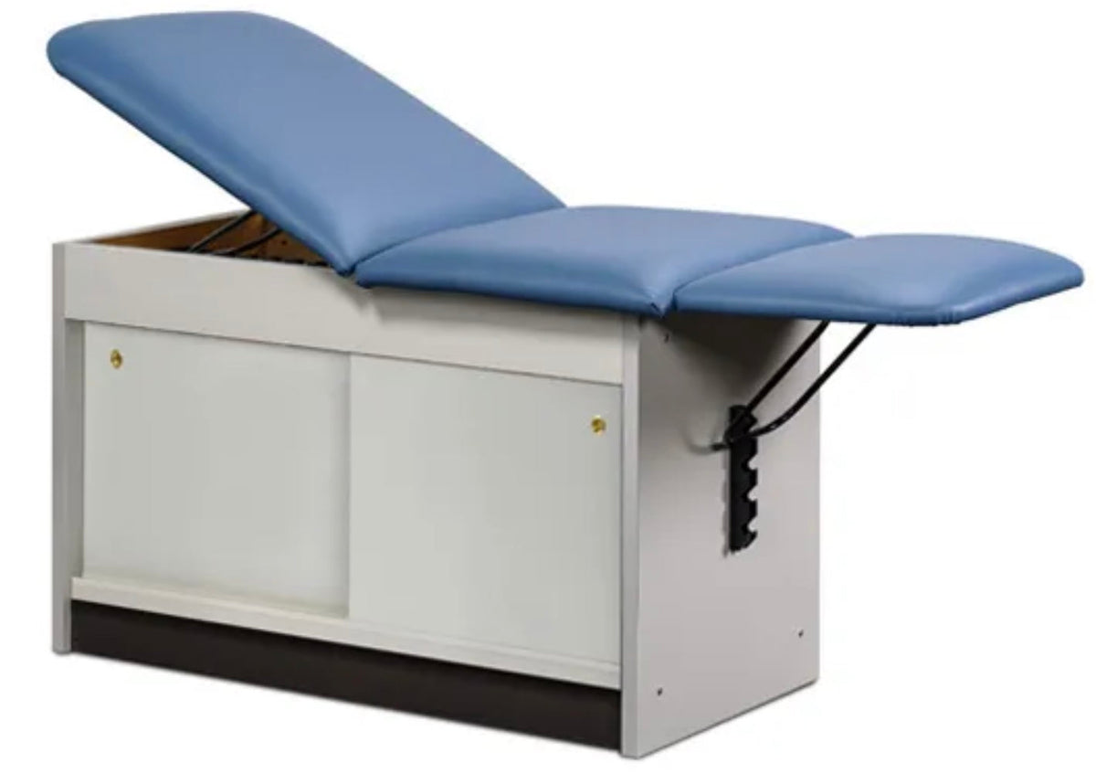 Clinton Industries - 91004-27 Cabinet Exam Table w/ Adjustable Back, Drop Section & Sliding Doors. Space Saver - product image 3