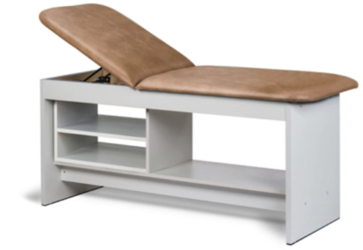 Clinton Industries - 91030-30 Treatment Table w/ Shelving & Adjustable Back. Panel Leg. 30" Wide - product image 2