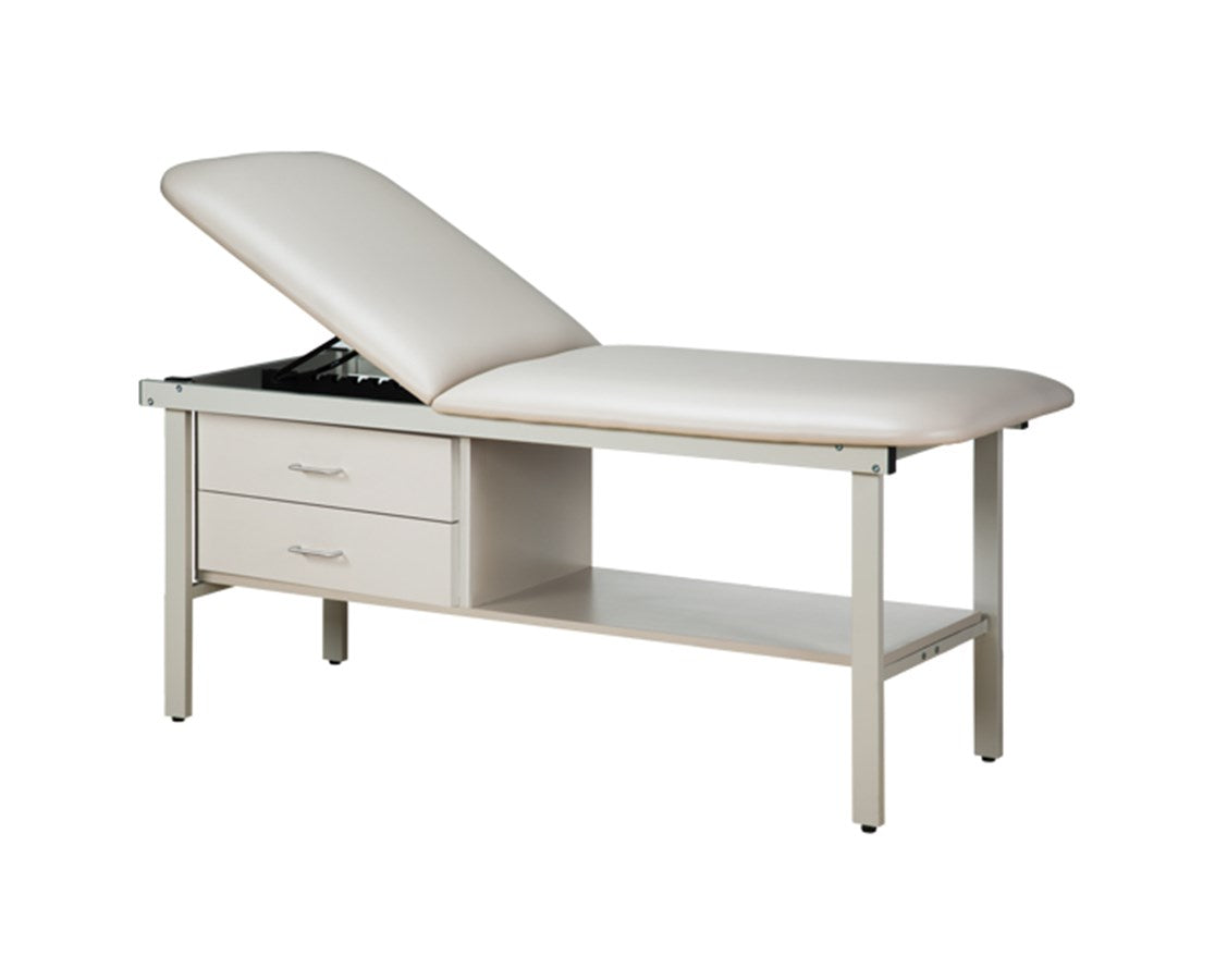 Clinton Industries - 3013-38 ETA Alpha Treatment Table w/ Drawers, Shelf & Adjustable Back. 78"L x 30"W - product image 1