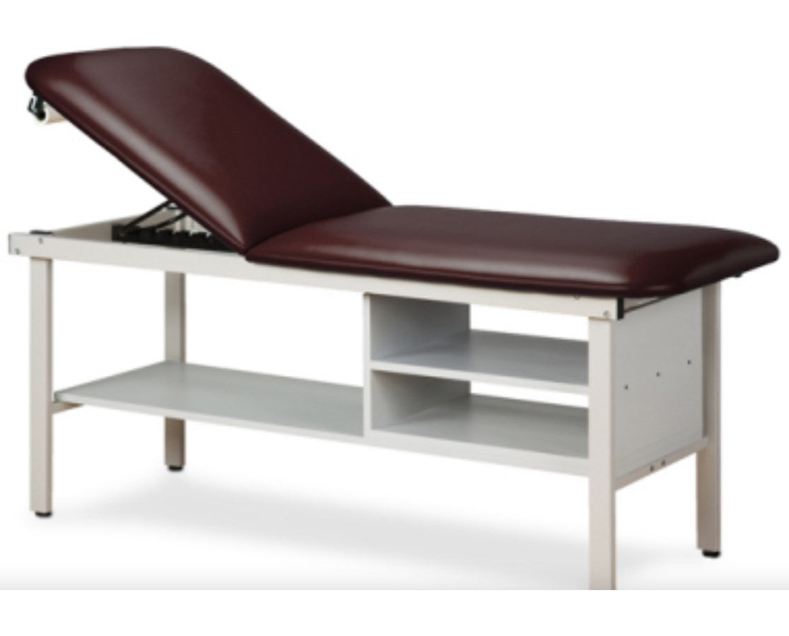 Clinton Industries - P273627 ETA Alpha Treatment Table w/ Shelves & Adjustable Back - product image 1