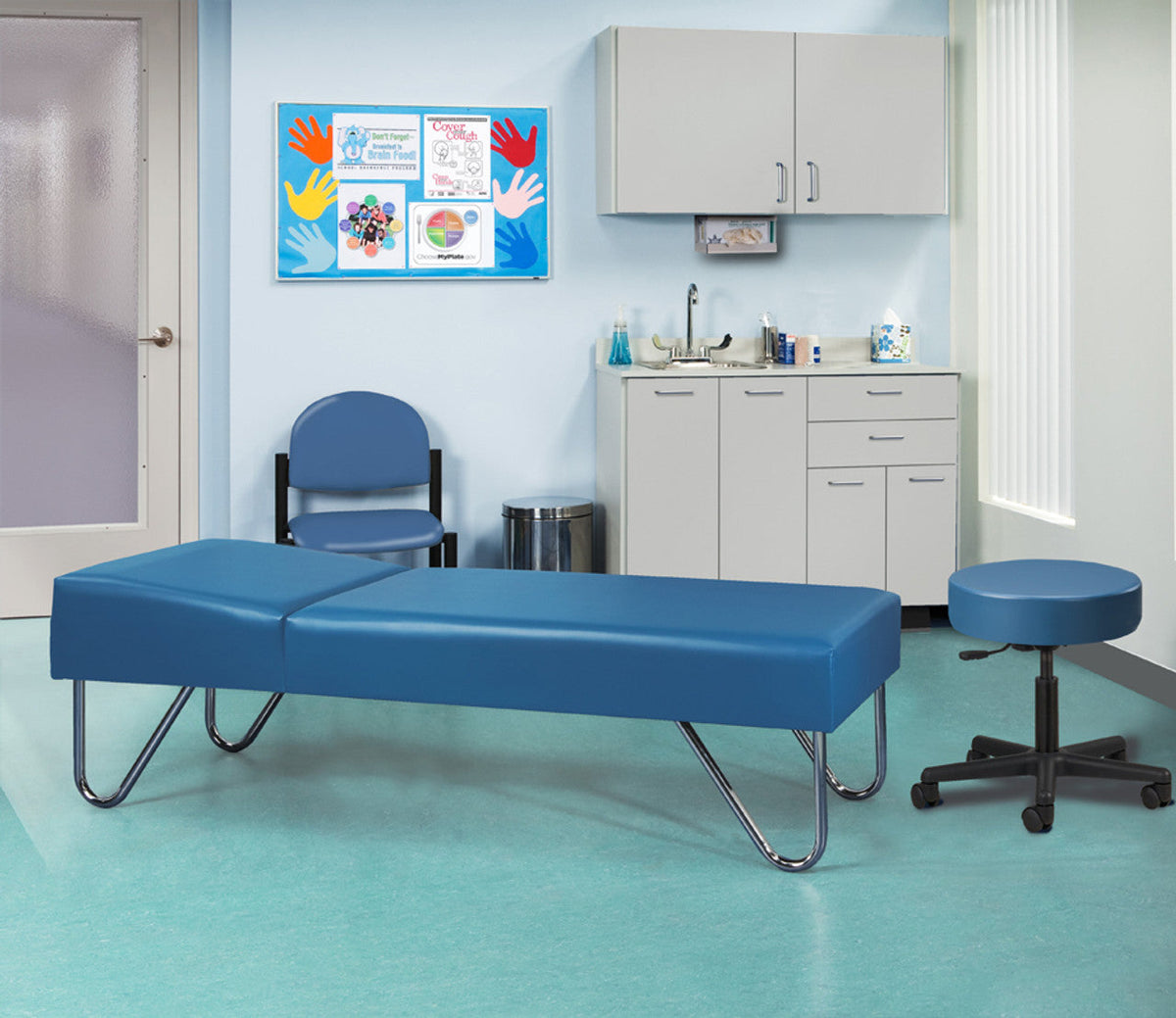 Clinton Industries - 3600-27-RR School Nurse Exam Room Furniture Package [Table, Cabinets & More. Ready Room] - product image 2