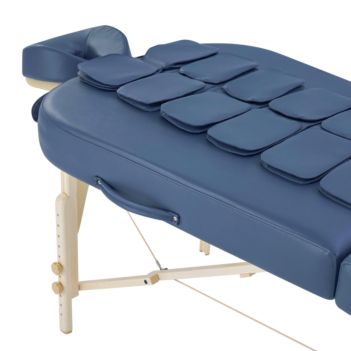 Master Massage - 30” Concord Airwave Full Body Stretching Portable Massage Table with Airbags Compression, Lumbar & Neck Traction, Back, Waist, Hip Leg Massage. For Beauty Salon, Massage Professionals and Home Use Chiropractic Table (Royal Blue)
