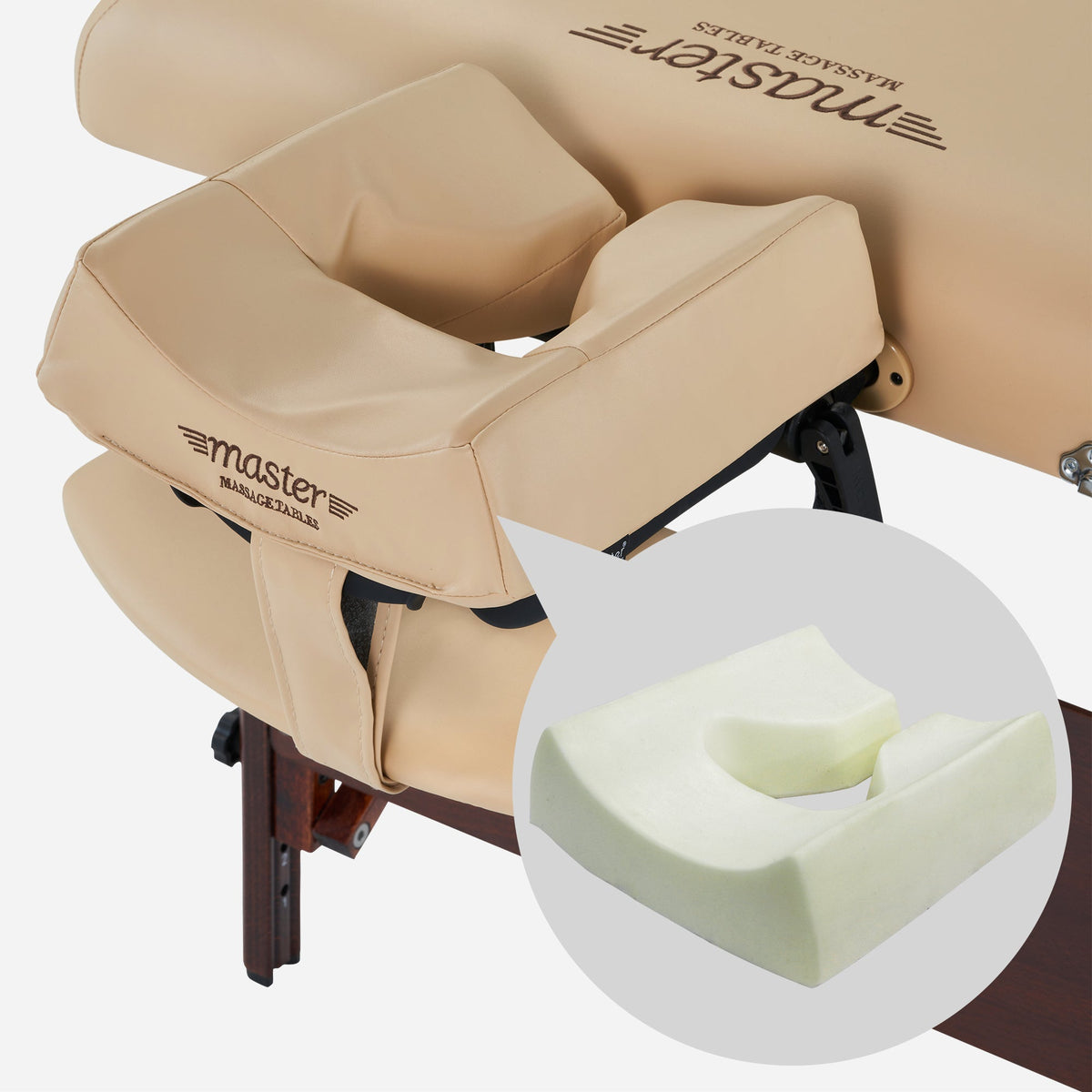 Master Massage - 30" DEL RAY™ Portable Massage Table Package with 3" Thick Cushion of Foam for Ultimate Comfort! (Sand Color)