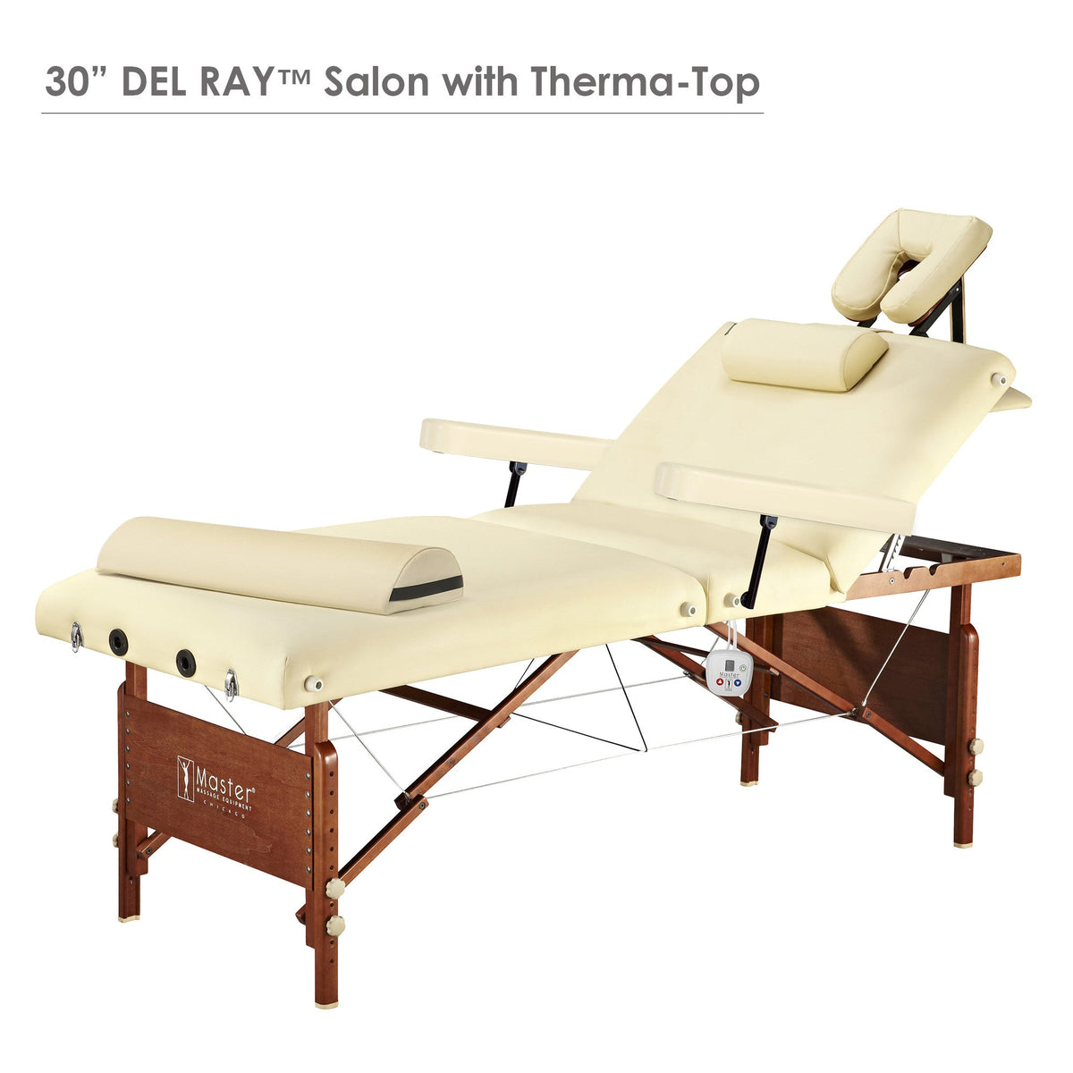 Master Massage - 30" DEL RAY™ Portable Massage Table Package with 3" Thick Cushion of Foam for Ultimate Comfort! (Sand Color)