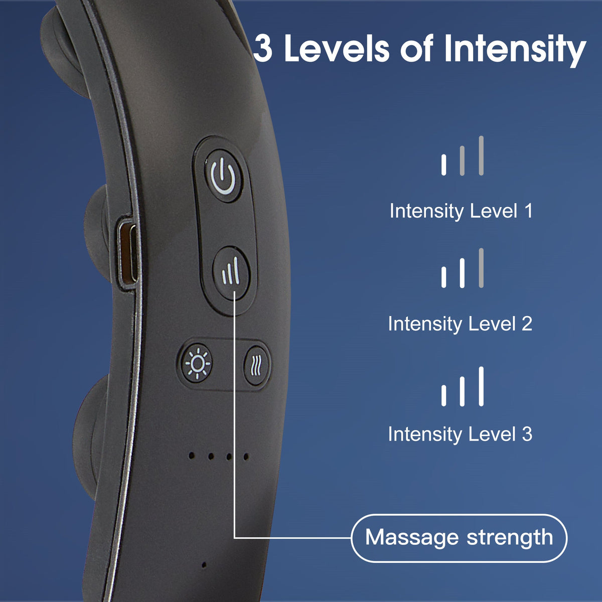 Master Massage - H2 HANDS-FREE Electric Scalp Massager for Head Massage with Heat, 10 Vibrating Contacts, 5 Massage Modes, Wearable Headband Design for Relaxation and Daily Stress Relief