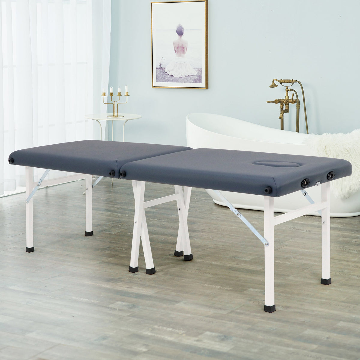 Master Massage - 24" Harmon Economic Portable Massage Table, Royal Blue