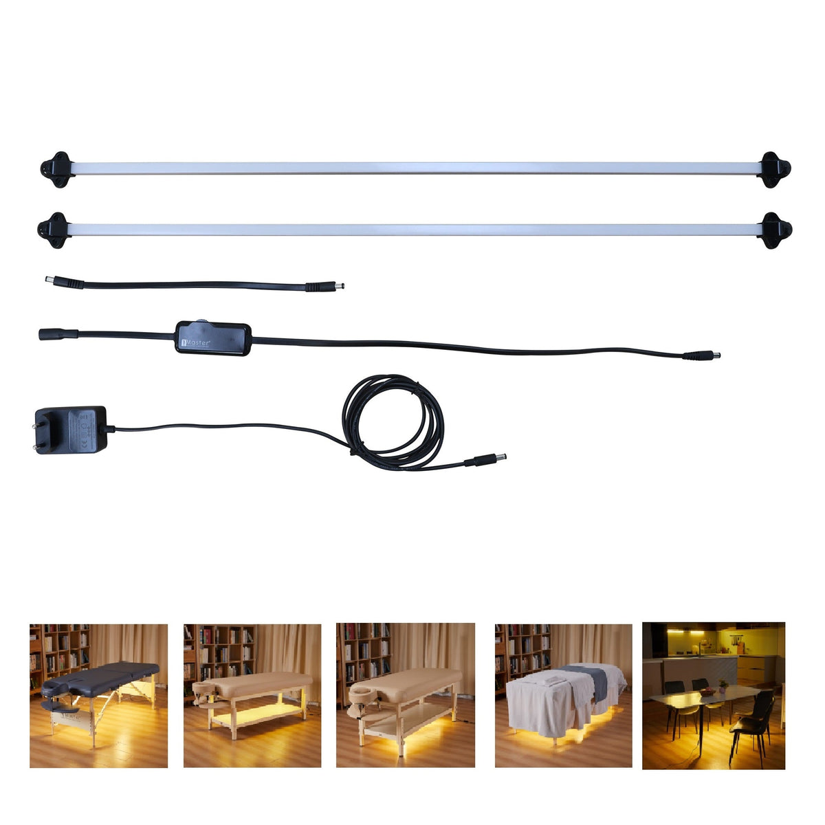 Master Massage - 28" Harvey Treatment™ Stationary Massage Table with Ambient Light System