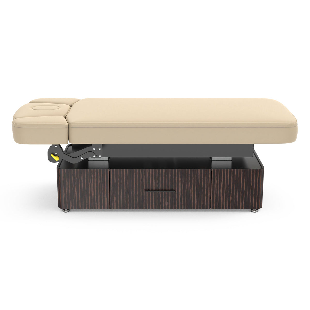 Master Massage - 31” Infinity Salon Double-Column Electric Spa & Massage Table, Ebony Veneer – Premium Electric Medi Spa Treatment Bed with a Storage Drawer