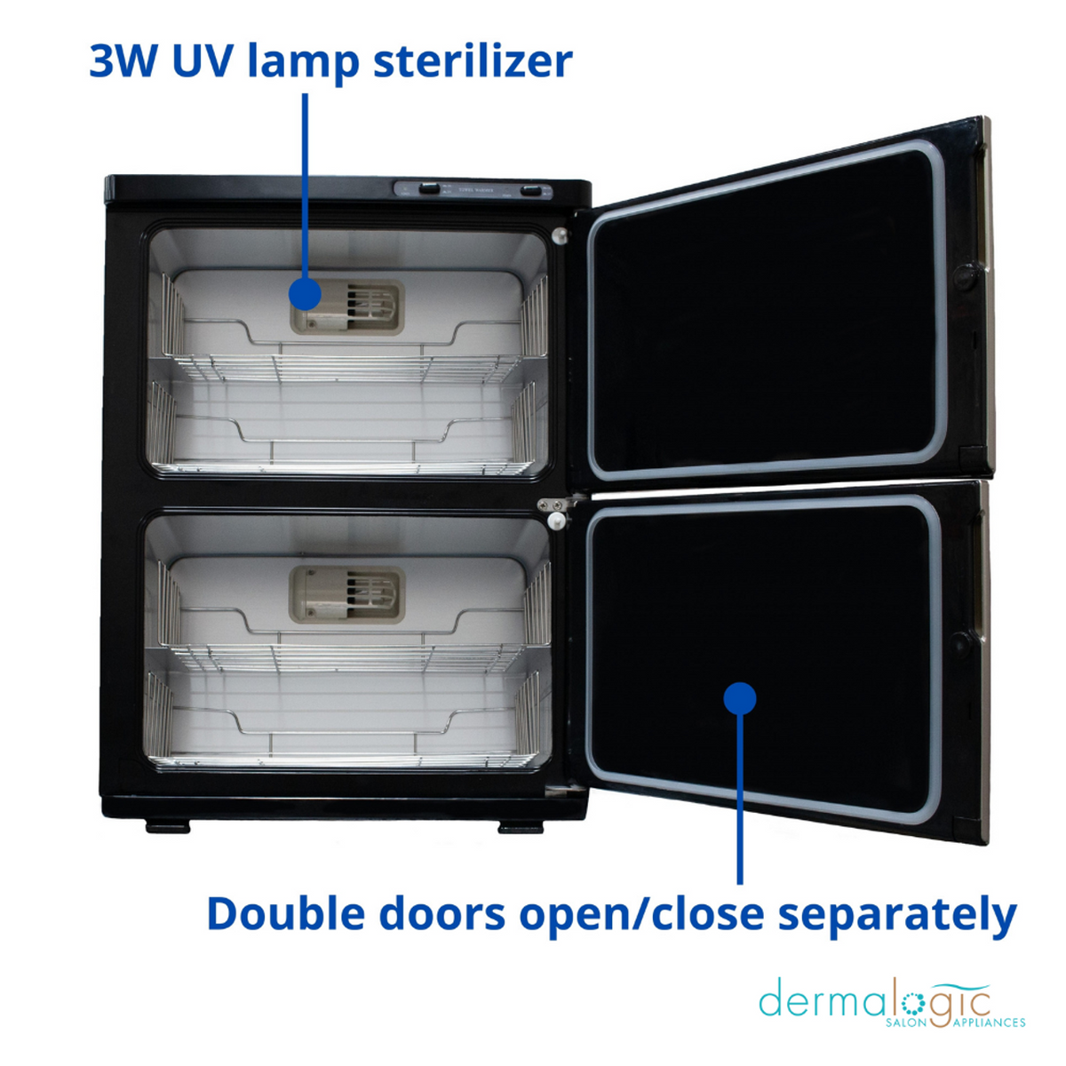 Double-Door Dermalogic Stainless Towel Warmer 40L - view 3
