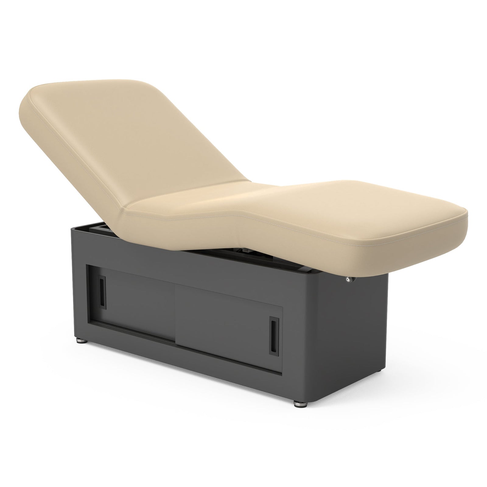 Master Massage - 31” Kingsley Salon Electric Spa & Massage Table, Ebony Veneer – Premium Electric Medi Spa Treatment Bed with a Sliding Door Storage Space