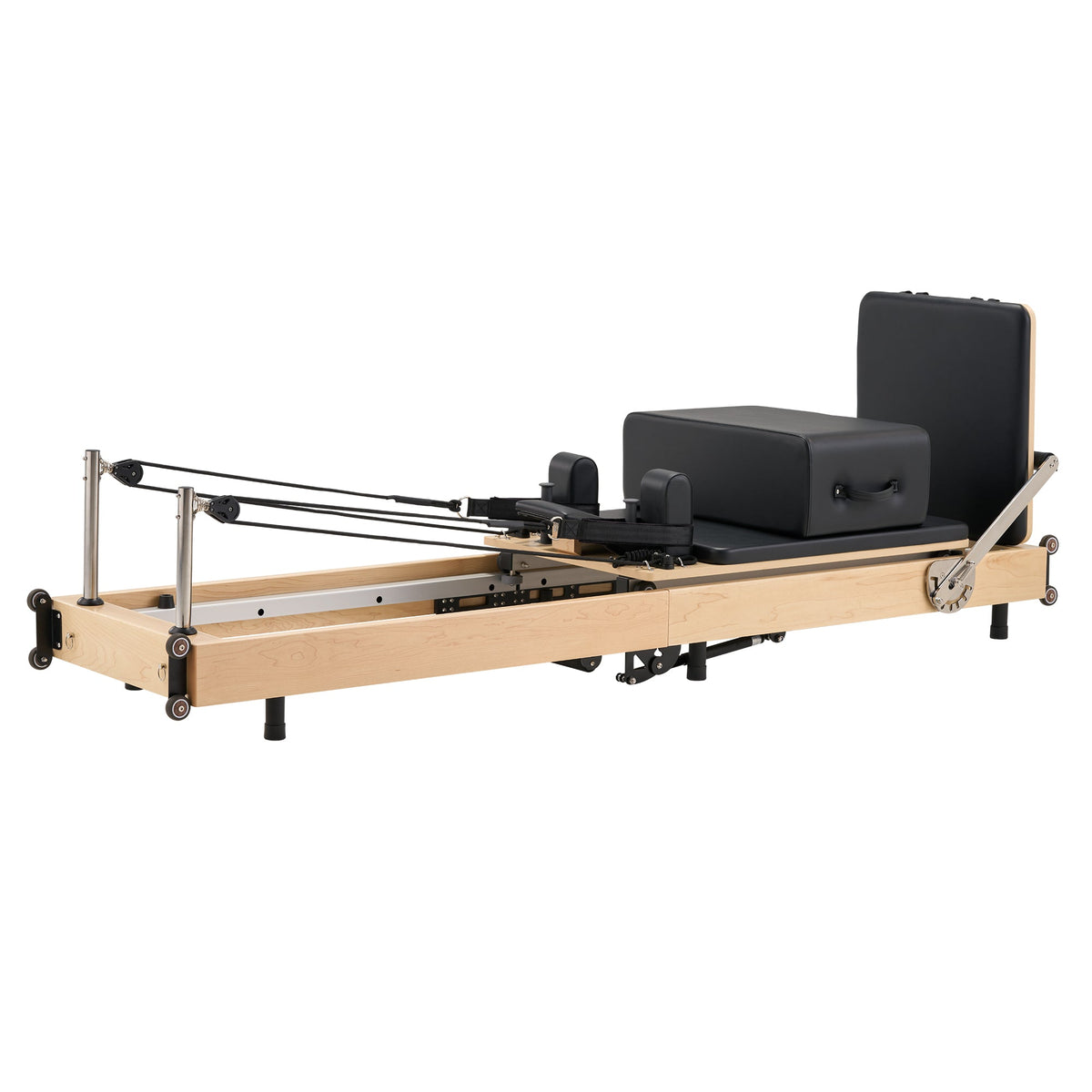 Master Massage - SpaceSaver Foldable Pilates Reformer 60cm Maple Frame