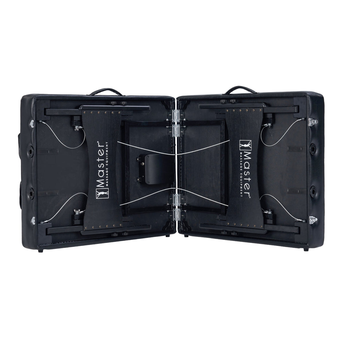 Master Massage - 30” Monaco Airwave Full Body Stretching Portable Massage Table with Airbags, 3D Lumbar Traction - Neck, Back, Waist, Hip Relaxation & Pain Relief for Professional & Home Use Chiropractic Table (Black)
