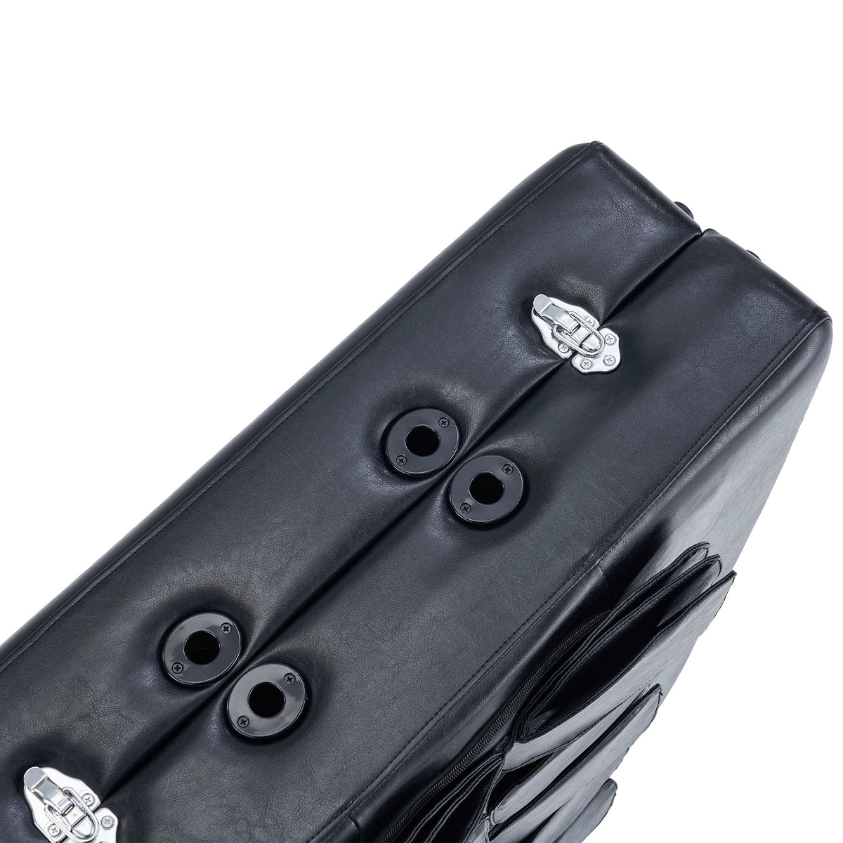 Master Massage - 30” Monaco Airwave Full Body Stretching Portable Massage Table with Airbags, 3D Lumbar Traction - Neck, Back, Waist, Hip Relaxation & Pain Relief for Professional & Home Use Chiropractic Table (Black)