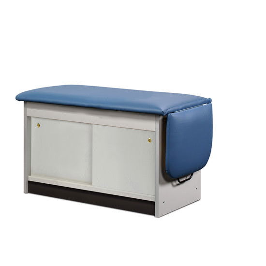 Clinton Industries - 91884 Cabinet Exam Table. Flat Top w/ Drop Section. Space Saver - Clinton Industries product image