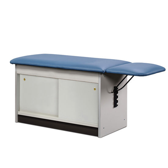 Clinton Industries - 91884 Cabinet Exam Table. Flat Top w/ Drop Section. Space Saver - Clinton Industries product image