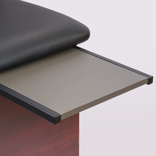 Clinton Industries - 91400-27 Cabinet Exam Table w/ Adjustable Back, Sliding Doors & Pull-out Leg Rest. 27"W. Panel Leg Space Saver - Clinton Industries product image