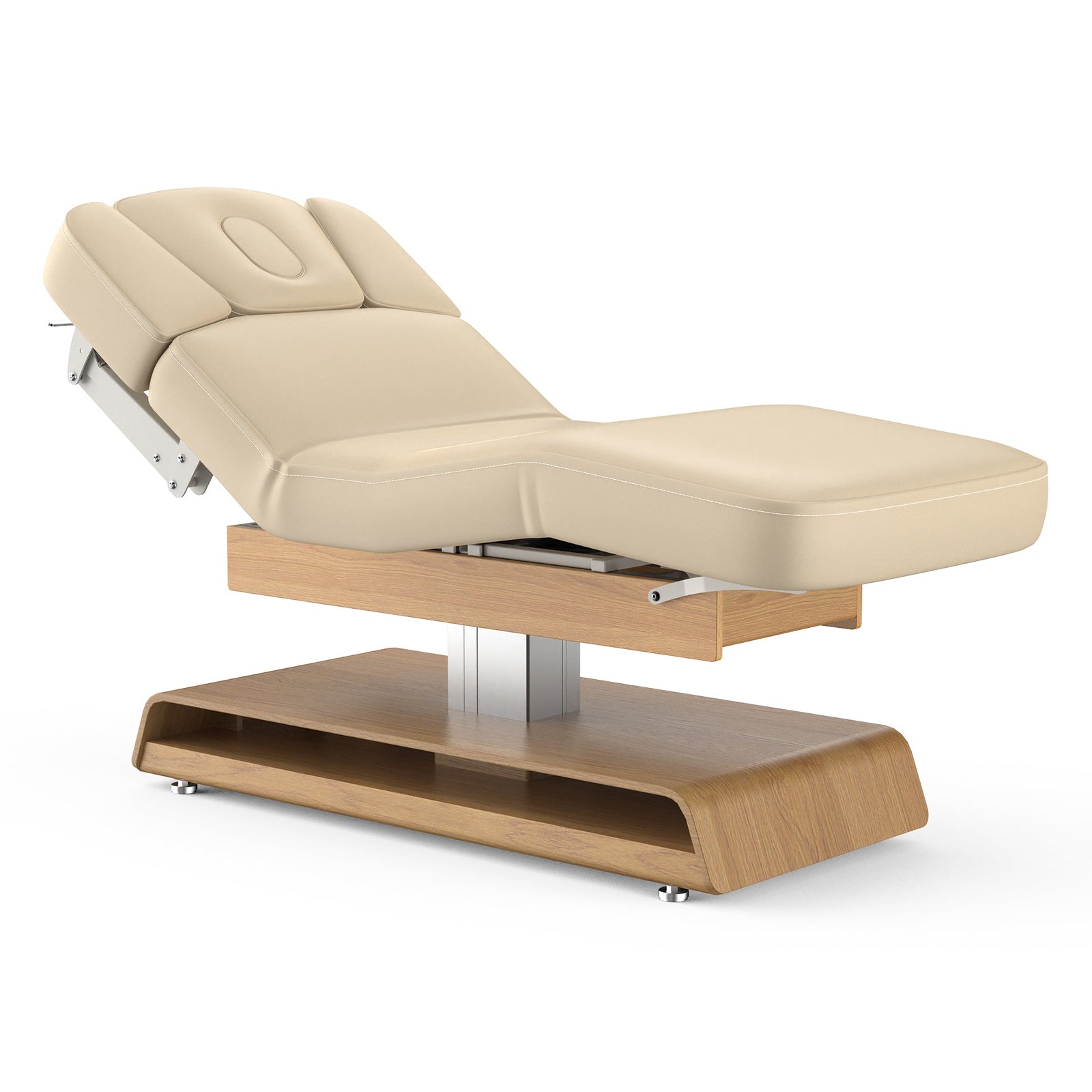 Master Massage - 31” Princeton Salon Electric Spa & Massage Table, Oak Base – Premium Electric Medi Spa Treatment Bed