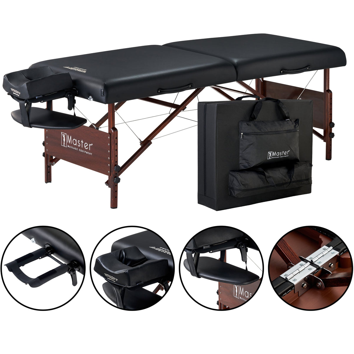 Master Massage - 30" DEL RAY™ Portable Massage Table Package with 3" Thick Cushion of Foam for Ultimate Comfort! (Sand Color)